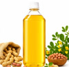 Bottle of cold pressed groundnut oil, 1 litre